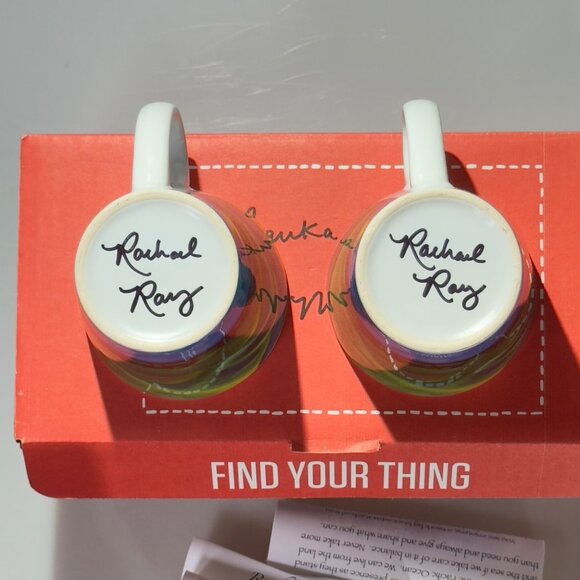 Rachael Ray Redbubble Ceramic Mug Set 2 Pcs Mauka Makai Design Hawaii Art By Ui - Picture 4 of 14